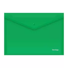 Папка-конверт на кнопке Berlingo А4 180 мкм. зеленая