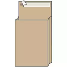 Пакет почтовый C4, UltraPac, 229*324*40 мм. коричневый крафт, отрывная лента, 130г./м2