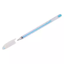 Ручка гелевая Crown "Hi-Jell Pastel" голубая пастель 08 мм.