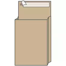Пакет почтовый C4, UltraPac, 229*324*40 мм. коричневый крафт, отрывная лента, 130г./м2