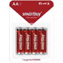 Батарейка SmartBuy AA (LR06) алкалиновая BC4