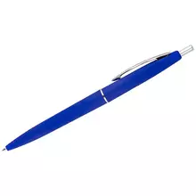 Ручка шариковая автоматическая OfficeSpace "Business" синяя 07 мм. синий антискол. корпус