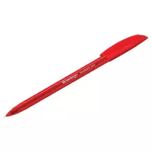Ручка шариковая Berlingo "Triangle 100T" красная 07 мм. трехгранный игольчатый стержень