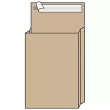 Пакет почтовый B4, KurtStrip, 250*353*40 мм. коричневый крафт, отрывная лента, 130г./м2