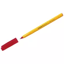 Ручка шариковая Schneider "Tops 505 F" красная 08 мм. оранжевый корпус