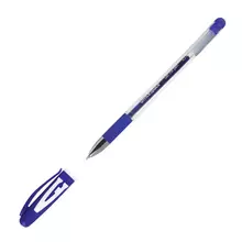 Ручка гелевая OfficeSpace "A-Gel" синяя 05 мм. грип