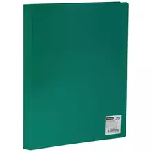 Папка с 10 вкладышами OfficeSpace А4 9 мм. 400 мкм. пластик зеленая