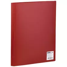 Папка с 10 вкладышами OfficeSpace А4 9 мм. 400 мкм. пластик красная