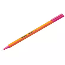 Ручка капиллярная Berlingo "Rapido" розовая 04 мм. трехгранная