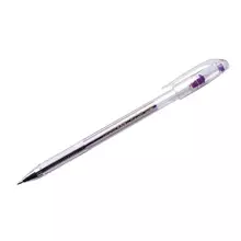 Ручка гелевая Crown "Hi-Jell Color" фиолетовая 07 мм.