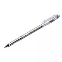 Ручка гелевая Crown "Hi-Jell" черная 05 мм. штрих-код