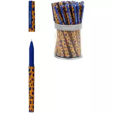 Ручка шариковая Greenwich Line "Sienna" синяя 07 мм. игольчатый стержень грип софт-тач