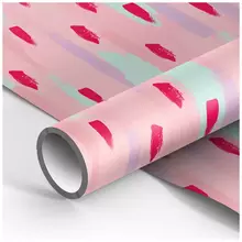 Упаковочная бумага глянц. 70*100 см. Meshu "Stylish pink" 90г./м2