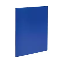 Папка с боковым зажимом Стамм. А4 14 мм. 500 мкм. пластик синяя