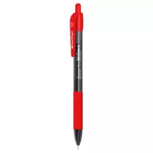 Ручка шариковая автоматическая Berlingo "Classic Pro" красная 07 мм. грип