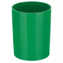Подставка-стакан Стамм. "Лидер" пластиковая круглая зеленая