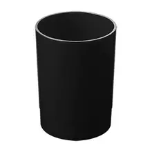 Подставка-стакан Стамм. "Лидер", пластиковая, круглая, черная