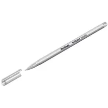 Ручка гелевая Berlingo "Brilliant Metallic" серебро металлик 08 мм.