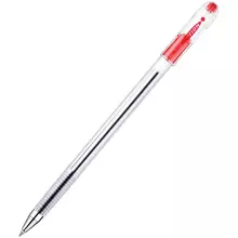 Ручка шариковая MunHwa "Option" красная 05 мм. штрих-код