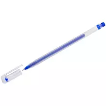 Ручка гелевая Crown "Multi Jell" синяя 04 мм. игольчатый стержень