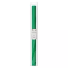 Бумага крепированная Три Совы 50*250 см. 32г./м2 зеленая в рулоне пакет с европодвесом