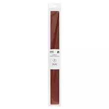 Бумага крепированная Три Совы, 50*250 см. 32г./м2, коричневая, в рулоне, пакет с европодвесом