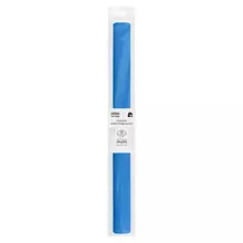 Бумага крепированная Три Совы 50*250 см. 32г./м2 небесно-голубаяв рулоне пакет с европодвесом