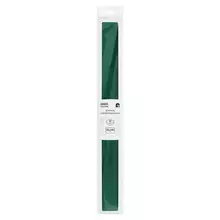 Бумага крепированная Три Совы 50*250 см. 32г./м2 темно-зеленая в рулоне пакет с европодвесом