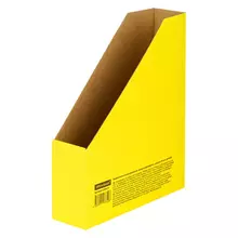 Накопитель-лоток архивный из микрогофрокартона OfficeSpace, 75 мм. желтый, до 700 л.
