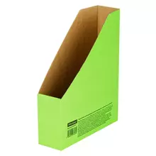Накопитель-лоток архивный из микрогофрокартона OfficeSpace, 75 мм. зеленый, до 700 л.