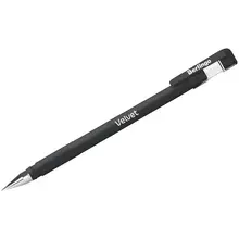 Ручка гелевая Berlingo "Velvet" черная 05 мм. прорезиненный корпус