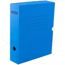 Короб архивный с клапаном OfficeSpace, микрогофрокартон, 75 мм. синий, до 700 л.