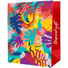 Пакет подарочный 26*32*12 см. ArtSpace "Tropical gift" ламинированный