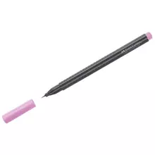 Ручка капиллярная Faber-Castell "Grip Finepen" светло-пурпурная 04 мм. трехгранная
