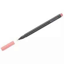 Ручка капиллярная Faber-Castell "Grip Finepen" темная телесная 04 мм. трехгранная