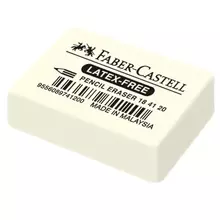 Ластик Faber-Castell "Latex-Free" прямоугольный синтетический каучук 40*27*10 мм.