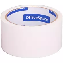 Клейкая лента упаковочная OfficeSpace, 48 мм.*40 м. 45 мкм. белая, ШК
