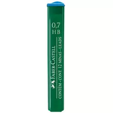 Грифели для механических карандашей Faber-Castell "Polymer", 12 шт. 0,7 мм. HB