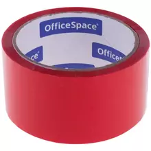 Клейкая лента упаковочная OfficeSpace 48 мм.*40 м. 45 мкм. красная ШК