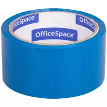 Клейкая лента упаковочная OfficeSpace, 48 мм.*40 м. 45 мкм. синяя, ШК