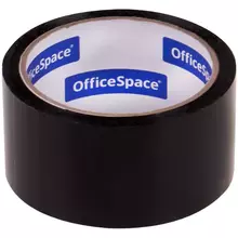 Клейкая лента упаковочная OfficeSpace 48 мм.*40 м. 45 мкм. черная ШК
