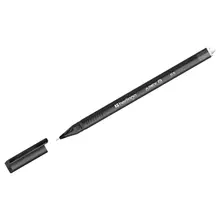 Ручка гелевая стираемая Berlingo "Apex E" черная 05 мм. трехгранная