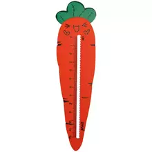 Линейка 12 см. Meshu "Carrot", дерево