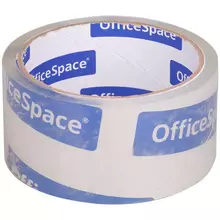 Клейкая лента упаковочная OfficeSpace, 48 мм.*40 м. 38 мкм. крист. чистая, ШК