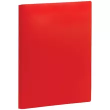 Папка с 40 вкладышами OfficeSpace А4 21 мм. 400 мкм. пластик красная