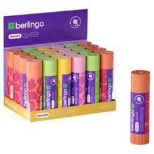 Клей-карандаш Berlingo "Aroma" 21 г. ароматизированный (мята лимон клубника роза) ПВП