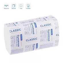 Полотенца бумажные лист. OfficeClean Professional(V-сл) (H3) 1-слойные, 200 л/пач, 23*20,5, белые