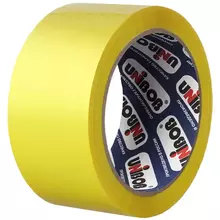 Клейкая лента упаковочная Unibob, 48 мм.*66 м. 45 мкм. желтая