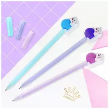Ручка шариковая Meshu "Cute Cats. Кот с клубком" синяя 07 мм. корпус ассорти с топпером