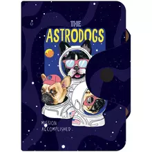 Визитница карманная OfficeSpace "Astrodogs", 10 карманов, 75*110 мм. ПВХ